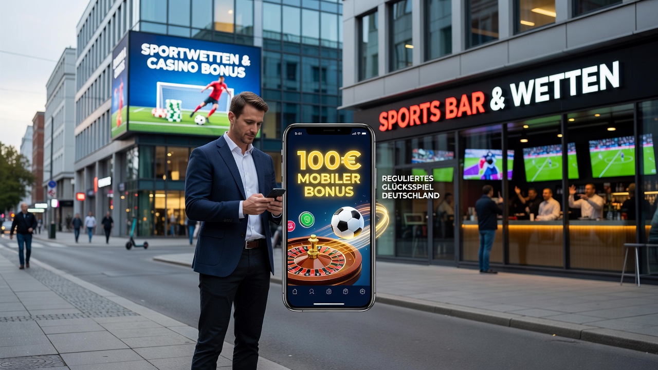 Darstellung der Integration von No-Deposit-Boni in mobile Casino- und Sportwetten-Apps unter deutschen Regulierungen