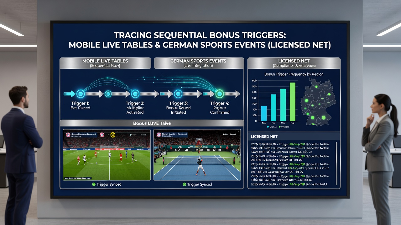 Datenflüsse sequenzieller Bonus-Trigger zwischen Live-Tischen und Sportevents